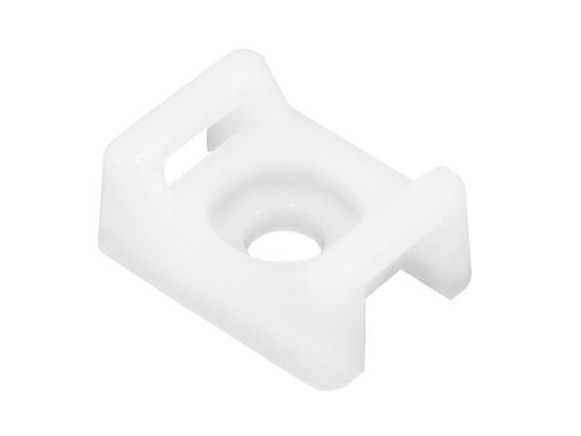 Pacer Screw Down Cable Tie Mount - #10 Screw Mount Method - Natural Color - 100 Pack