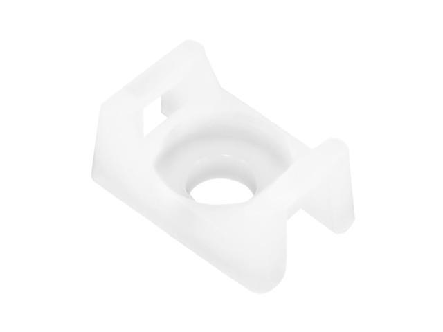 Pacer Screw Down Cable Tie Mount - #8 Screw Mount Method - Natural Color - 100 Pack