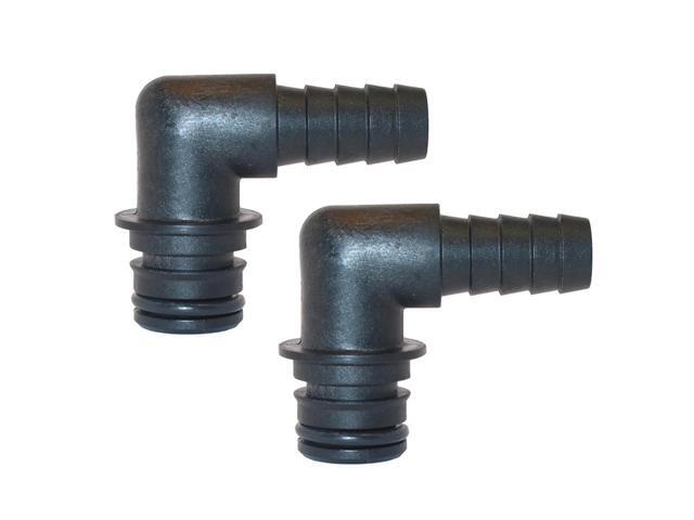 Jabsco Port Kit 90-Degree Elbow 1/2' Hose Fitting - Pair
