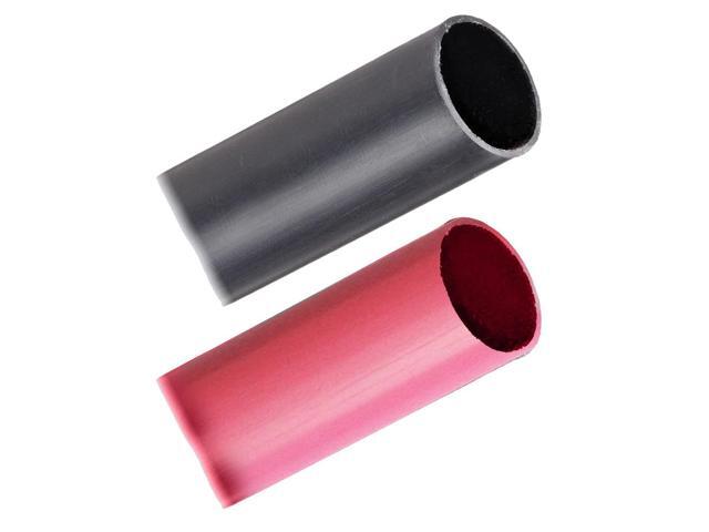 Pacer Battery Cable Heavy Wall Heat Shrink Tubing - 1' x 3' - Black/Red (2-Pieces Combo Pack)