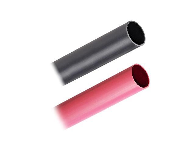 Pacer Battery Cable Heavy Wall Heat Shrink Tubing - 3/4' x 3' - Black/Red (2-Pieces Combo Pack)