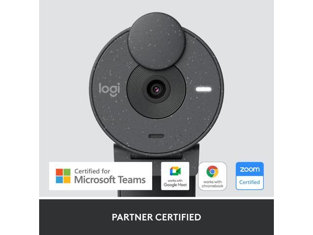 Logitech - Brio 305 Full HD 1080P Webcam with Privacy Shutter, works with Zoom, Microsoft Teams, Google Meet - Graphite - image 10