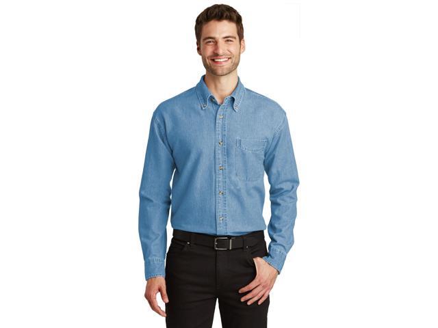 Port Authority Tall Long Sleeve Denim Shirt TLS600