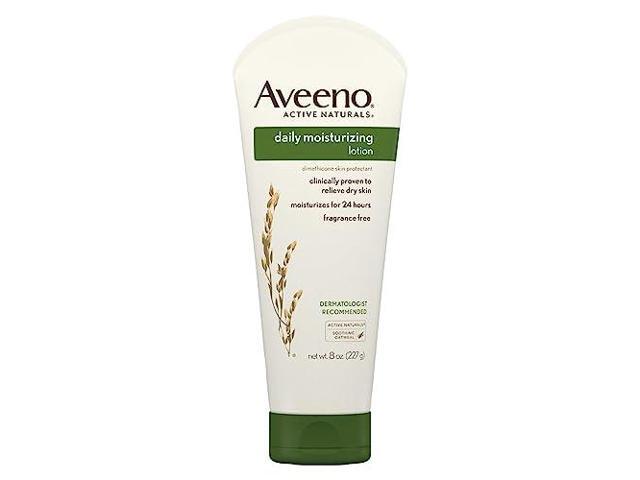 Aveeno Daily Moisturizing Body Lotion with Soothing Prebiotic Oat, Gentle Lotion Nourishes Dry Skin With Moisture, Paraben-, Dye- & Fragrance-Free,...