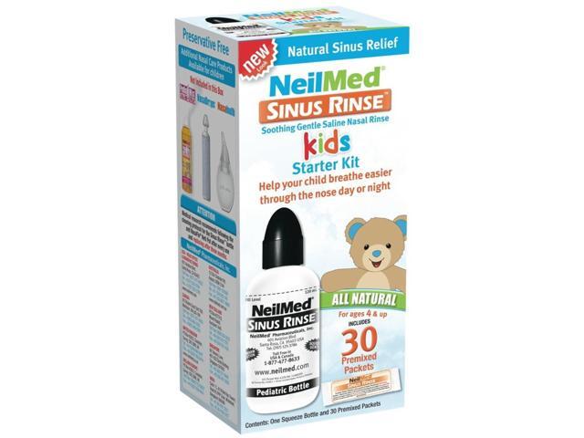 NeilMed Pediatric, Bottle Kit for Saline Nasal Rinse (304), 8 Piece Set