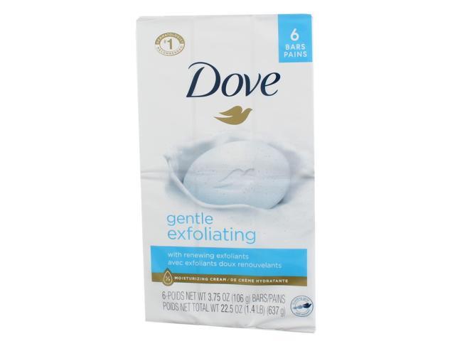 Dove Beauty Bar for Softer and Smoother Skin Gentle Exfoliating More Moisturizing Than Bar Soap 3.75 oz 6 Bars