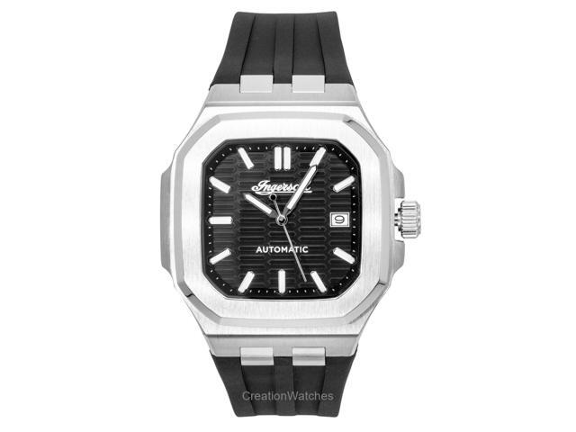 Ingersoll The Yield Polyurethane Strap Black Dial Automatic I17803 Men'S Watch