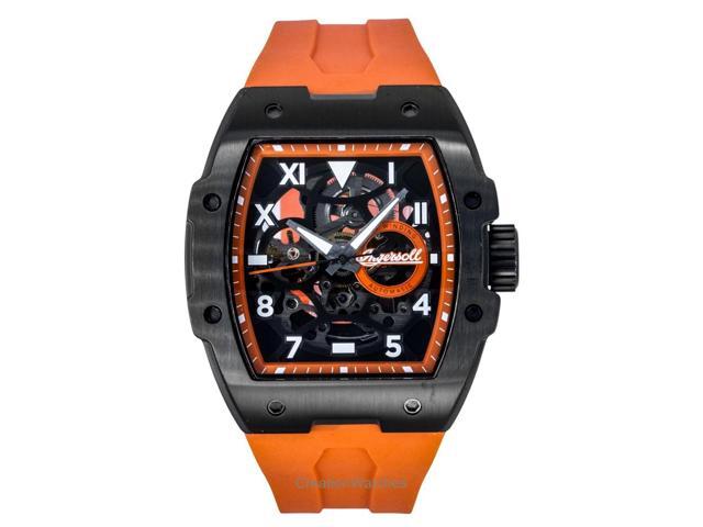 Ingersoll The Play Polyurethane Strap Black Skeleton Dial Automatic I15304 Men'S Watch