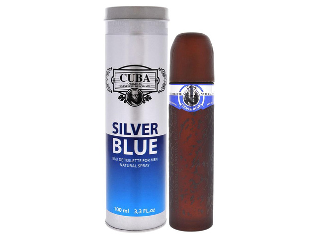 Cuba Silver Blue By Cuba For Men - 3.3 Oz Eau De Toilette Spray