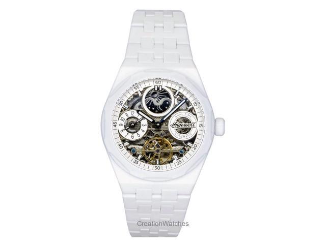 Ingersoll The Broadway Ceramic White Skeleton Dial Automatic I15103 Men'S Watch