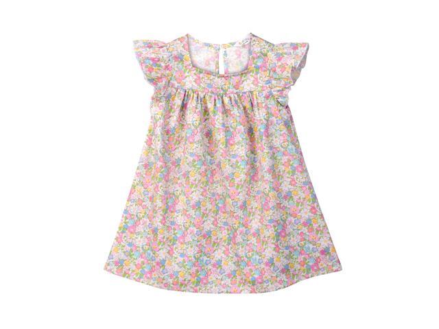 Beebay Flower Print Ruffle Dress Multi - Col - 2 Years