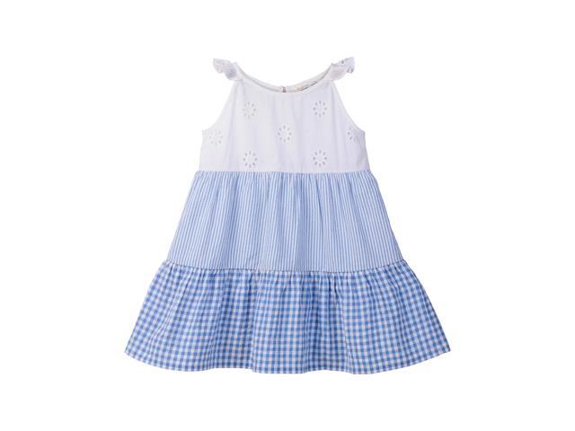 Beebay Mix-Match Tiered Dress Blue - 3 Years