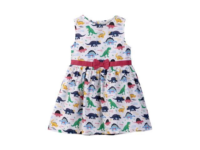 Beebay Dino print bow detail dress Multi - 7 Years