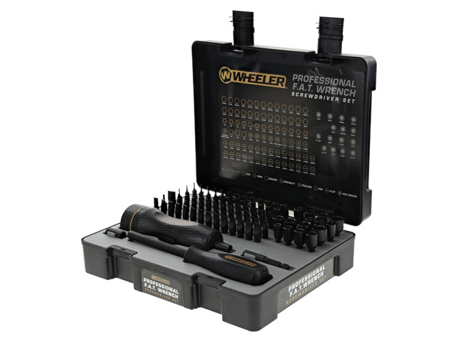 Wheeler Engineering 100-Piece Professional Fat Wrench Screwdriver Set with Durable Construction and Storage Case for Gunsmithing and Maintenance