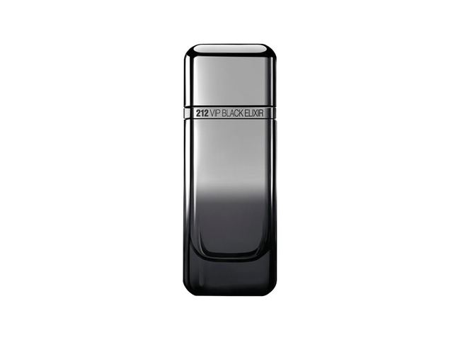 Carolina Herrera 212 VIP Black Elixir Eau De Parfum Spray for Men 3.4 Oz