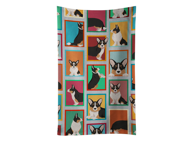 Lots of Tricolor Cardigan Corgi Kitchen Towel Dish Cloths Guest Hand Towel Decorative Bathroom Towel for Face,Tea, Dishcloth, Kitchen and Bath