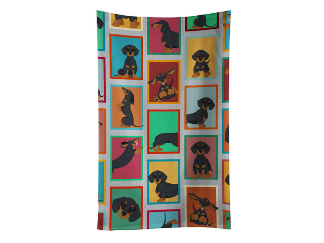 Lots of Black and Tan Dachshund Kitchen Towel Dish Cloths Guest Hand Towel Decorative Bathroom Towel for Face,Tea, Dishcloth, Kitchen and Bath