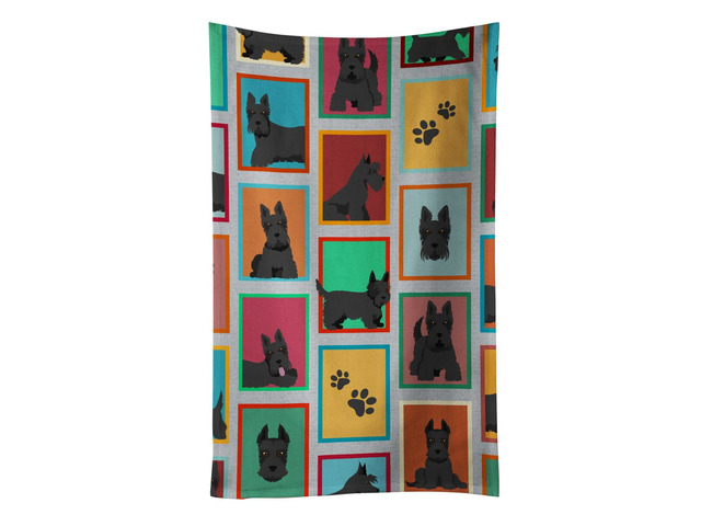Lots of Scottish Terrier Kitchen Towel Dish Cloths Guest Hand Towel Decorative Bathroom Towel for Face,Tea, Dishcloth, Kitchen and Bath