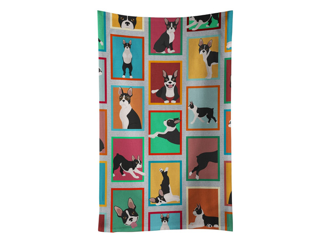 Lots of Boston Terrier Kitchen Towel Dish Cloths Guest Hand Towel Decorative Bathroom Towel for Face,Tea, Dishcloth, Kitchen and Bath
