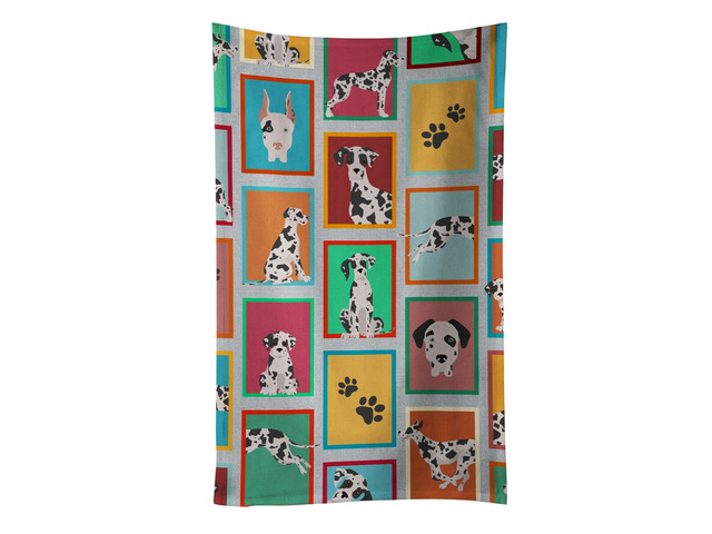 Lots of Harlequin Natural Ears Great Dane Kitchen Towel Dish Cloths Guest Hand Towel Decorative Bathroom Towel for Face,Tea, Dishcloth, Kitchen and...