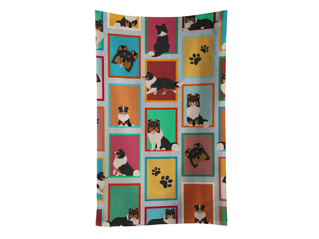 Lots of Tricolor Sheltie Kitchen Towel Dish Cloths Guest Hand Towel Decorative Bathroom Towel for Face,Tea, Dishcloth, Kitchen and Bath