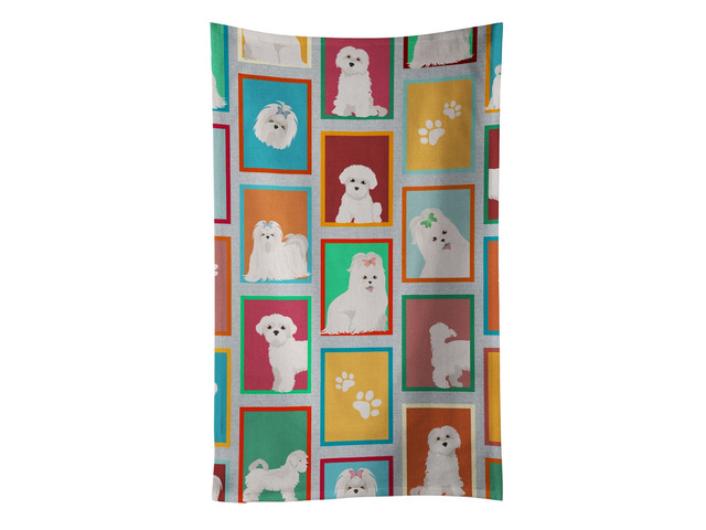 Lots of Maltese Kitchen Towel Dish Cloths Guest Hand Towel Decorative Bathroom Towel for Face,Tea, Dishcloth, Kitchen and Bath