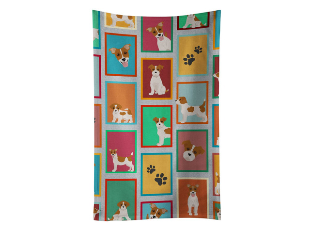 Lots of Red and White Jack Russell Terrier Kitchen Towel Dish Cloths Guest Hand Towel Decorative Bathroom Towel for Face,Tea, Dishcloth, Kitchen...