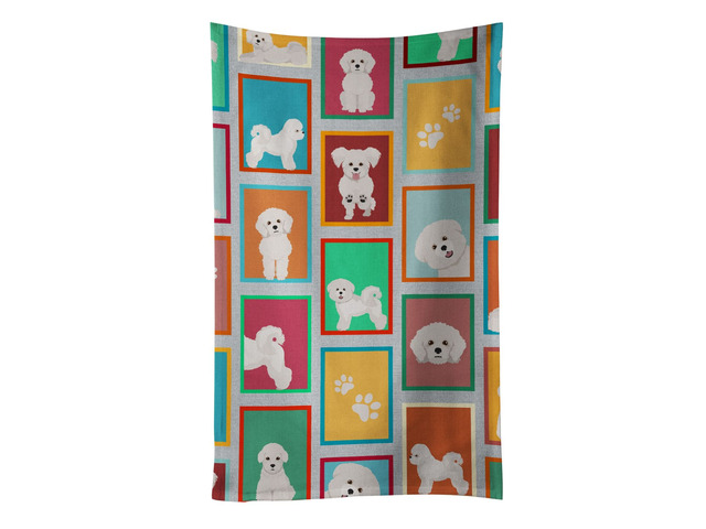 Lots of Bichon Frise Kitchen Towel Dish Cloths Guest Hand Towel Decorative Bathroom Towel for Face,Tea, Dishcloth, Kitchen and Bath