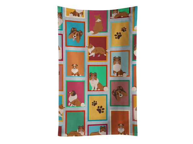 Lots of Sheltie Kitchen Towel Dish Cloths Guest Hand Towel Decorative Bathroom Towel for Face,Tea, Dishcloth, Kitchen and Bath