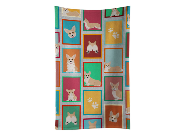 Lots of Fawn Pembroke Corgi Kitchen Towel Dish Cloths Guest Hand Towel Decorative Bathroom Towel for Face,Tea, Dishcloth, Kitchen and Bath