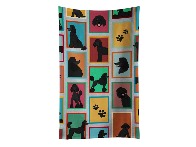 Lots of Black Standard Poodle Kitchen Towel Dish Cloths Guest Hand Towel Decorative Bathroom Towel for Face,Tea, Dishcloth, Kitchen and Bath