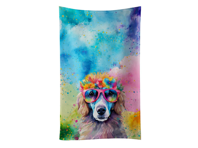 Poodle Hippie Dawg Kitchen Towel Dish Cloths Guest Hand Towel Decorative Bathroom Towel for Face,Tea, Dishcloth, Kitchen and Bath