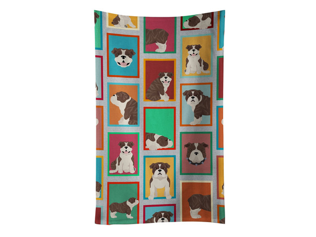 Lots of Brindle English Bulldog Kitchen Towel Dish Cloths Guest Hand Towel Decorative Bathroom Towel for Face,Tea, Dishcloth, Kitchen and Bath