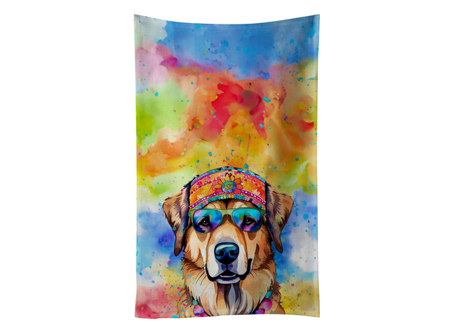 Hippie Dawg Kitchen Towel Dish Cloths Guest Hand Towel Decorative Bathroom Towel for Face,Tea, Dishcloth, Kitchen and Bath
