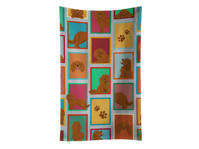 Lots of Ruby Cavalier Spaniel Kitchen Towel Dish Cloths Guest Hand Towel Decorative Bathroom Towel for Face,Tea, Dishcloth, Kitchen and Bath