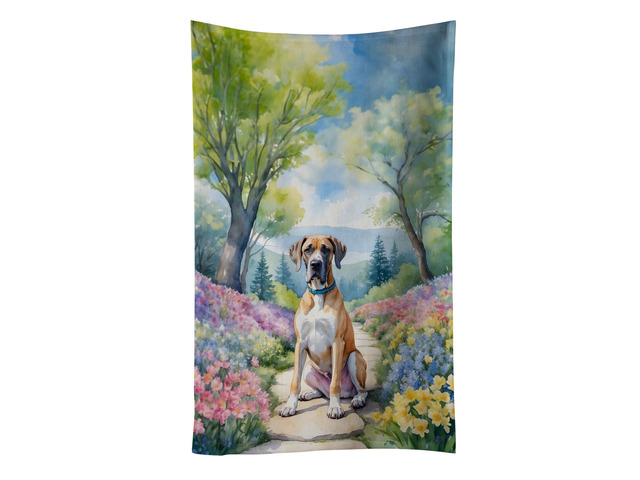 Great Dane Spring Path Kitchen Towel Dish Cloths Guest Hand Towel Decorative Bathroom Towel for Face,Tea, Dishcloth, Kitchen and Bath