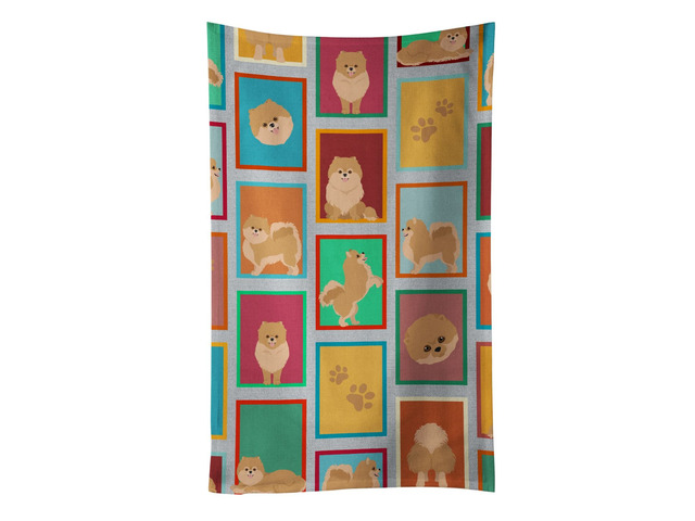 Lots of Orange Pomeranian Kitchen Towel Dish Cloths Guest Hand Towel Decorative Bathroom Towel for Face,Tea, Dishcloth, Kitchen and Bath