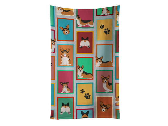 Lots of Sable Pembroke Corgi Kitchen Towel Dish Cloths Guest Hand Towel Decorative Bathroom Towel for Face,Tea, Dishcloth, Kitchen and Bath