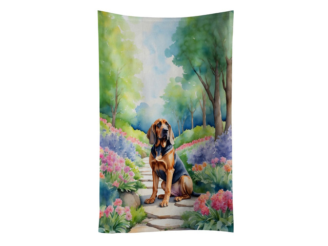 Bloodhound Spring Path Kitchen Towel Dish Cloths Guest Hand Towel Decorative Bathroom Towel for Face,Tea, Dishcloth, Kitchen and Bath