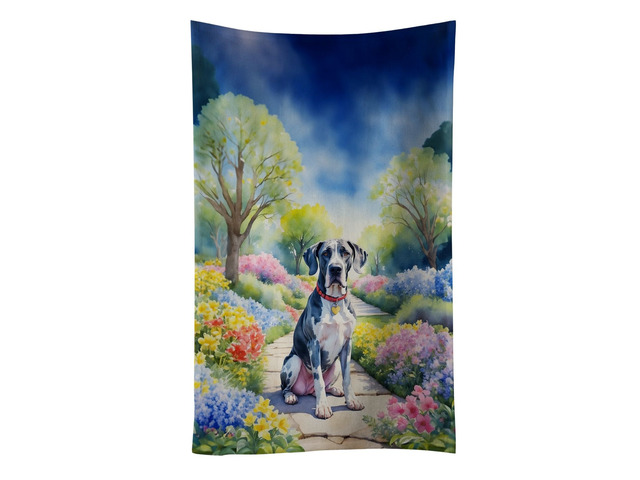 Great Dane Spring Path Kitchen Towel Dish Cloths Guest Hand Towel Decorative Bathroom Towel for Face,Tea, Dishcloth, Kitchen and Bath
