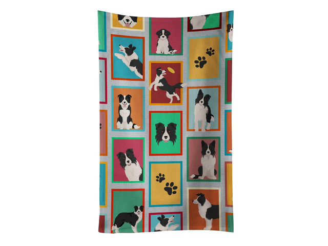 Lots of Border Collie Kitchen Towel Dish Cloths Guest Hand Towel Decorative Bathroom Towel for Face,Tea, Dishcloth, Kitchen and Bath