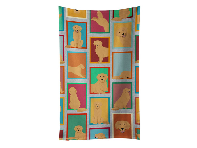 Lots of Golden Retriever Kitchen Towel Dish Cloths Guest Hand Towel Decorative Bathroom Towel for Face,Tea, Dishcloth, Kitchen and Bath