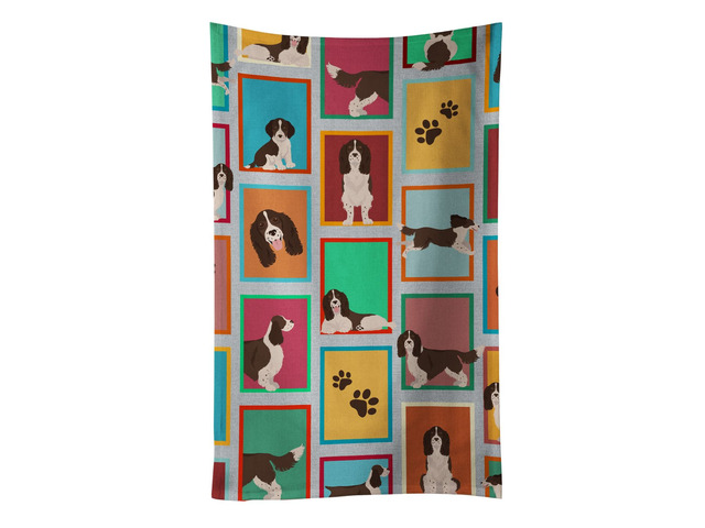 Lots of Liver English Springer Spaniel Kitchen Towel Dish Cloths Guest Hand Towel Decorative Bathroom Towel for Face,Tea, Dishcloth, Kitchen and Bath