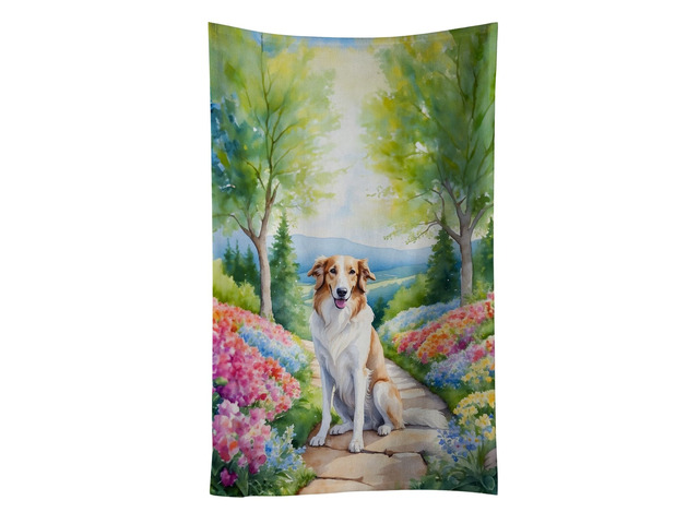 Borzoi Spring Path Kitchen Towel Dish Cloths Guest Hand Towel Decorative Bathroom Towel for Face,Tea, Dishcloth, Kitchen and Bath