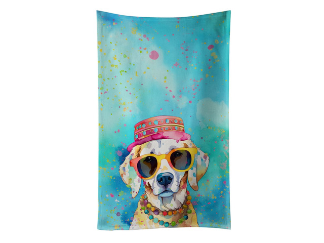 Hippie Dawg Kitchen Towel Dish Cloths Guest Hand Towel Decorative Bathroom Towel for Face,Tea, Dishcloth, Kitchen and Bath