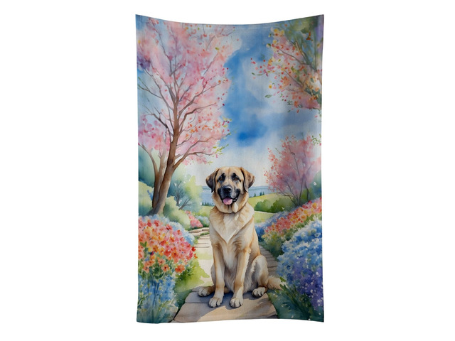 Anatolian Shepherd Spring Garden Kitchen Towel Dish Cloths Guest Hand Towel Decorative Bathroom Towel for Face,Tea, Dishcloth, Kitchen and Bath