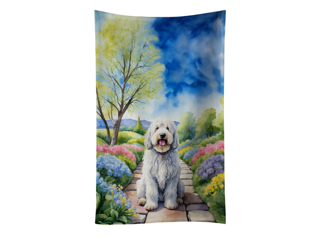 Komondor Spring Path Kitchen Towel Dish Cloths Guest Hand Towel Decorative Bathroom Towel for Face,Tea, Dishcloth, Kitchen and Bath