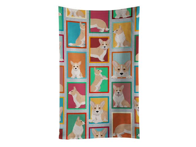 Lots of Fawn Cardigan Corgi Kitchen Towel Dish Cloths Guest Hand Towel Decorative Bathroom Towel for Face,Tea, Dishcloth, Kitchen and Bath