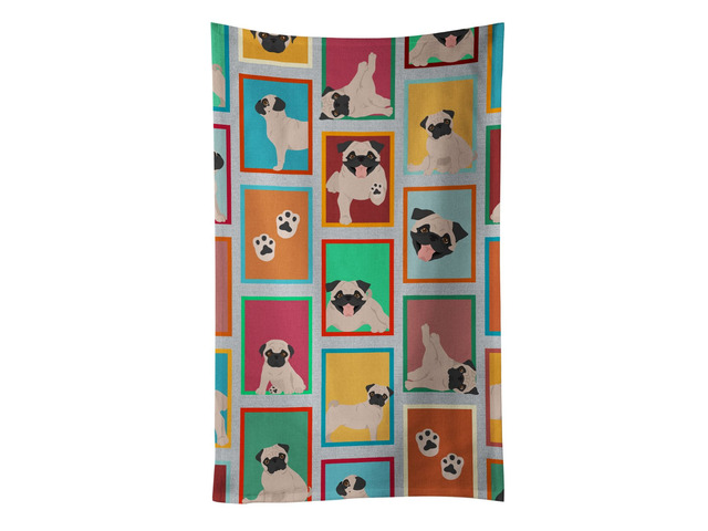 Lots of Fawn Pug Kitchen Towel Dish Cloths Guest Hand Towel Decorative Bathroom Towel for Face,Tea, Dishcloth, Kitchen and Bath