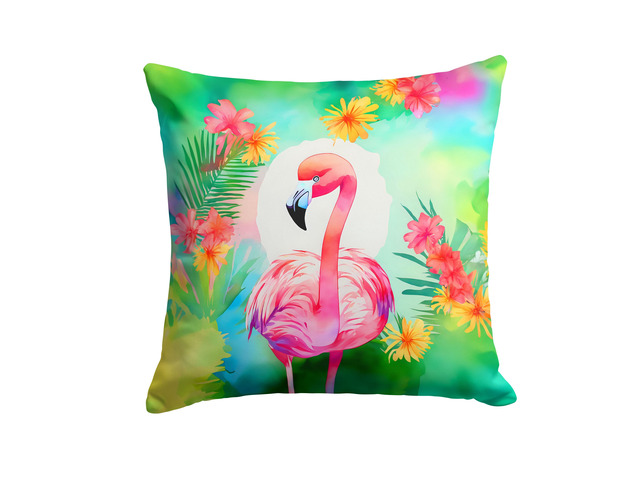 NEW Hippie Animal Flamingo Throw Pillow Machine Washable, Indoor Outdoor Decorative Pillow for Couch, Bed or Patio, 18Hx18W